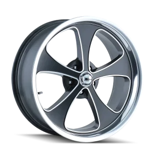 Ridler – 645 – Black – 17″x7″ 0mm – Summer Wheels – 645-7765MBP